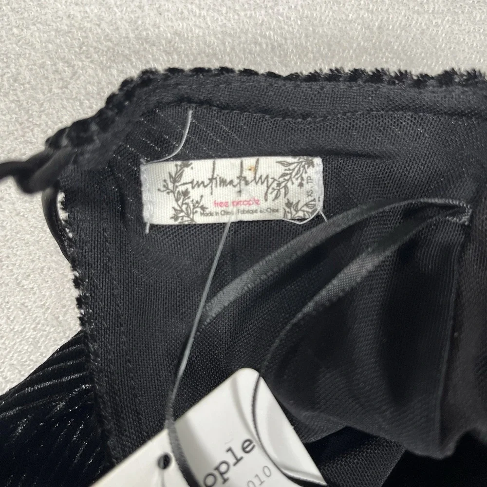 NWT-Free People Intimately All I Need Dress Velvet Maxi Slip Bordeaux Black‎ XS